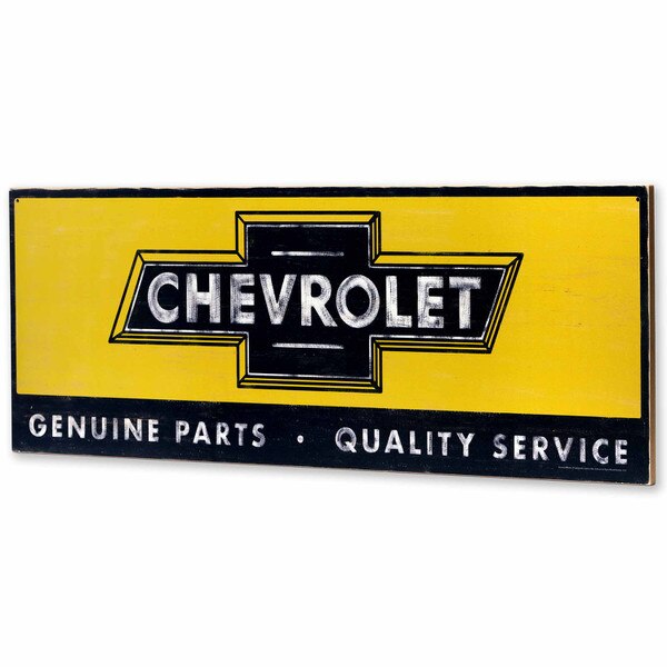 Chevrolet Parts & Service Wood Wall Decor Open Road Brands ShopORB